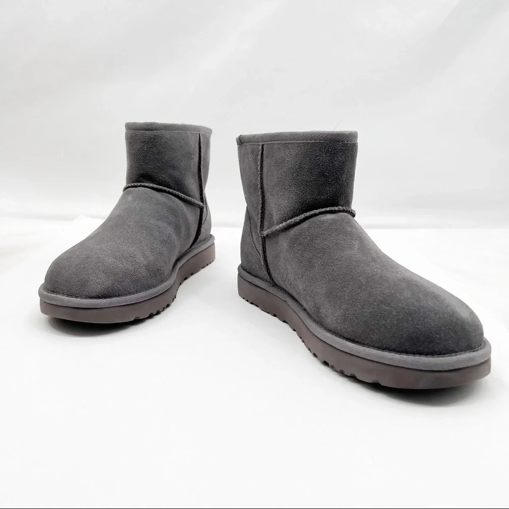 UGG Classic Mini Side Logo Ankle Suede Boots 1122558- Color Shade - Picture 7 of 13